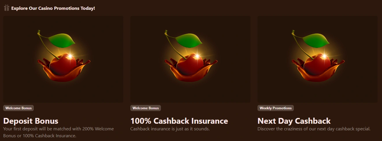 Cocoa Casino welcome offer and promotions