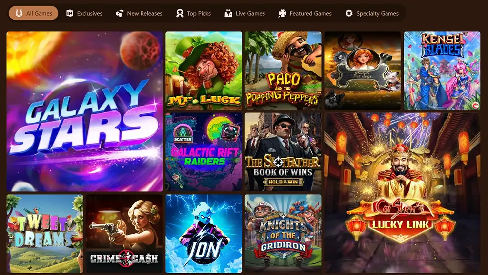 Cocoa Casino game colection